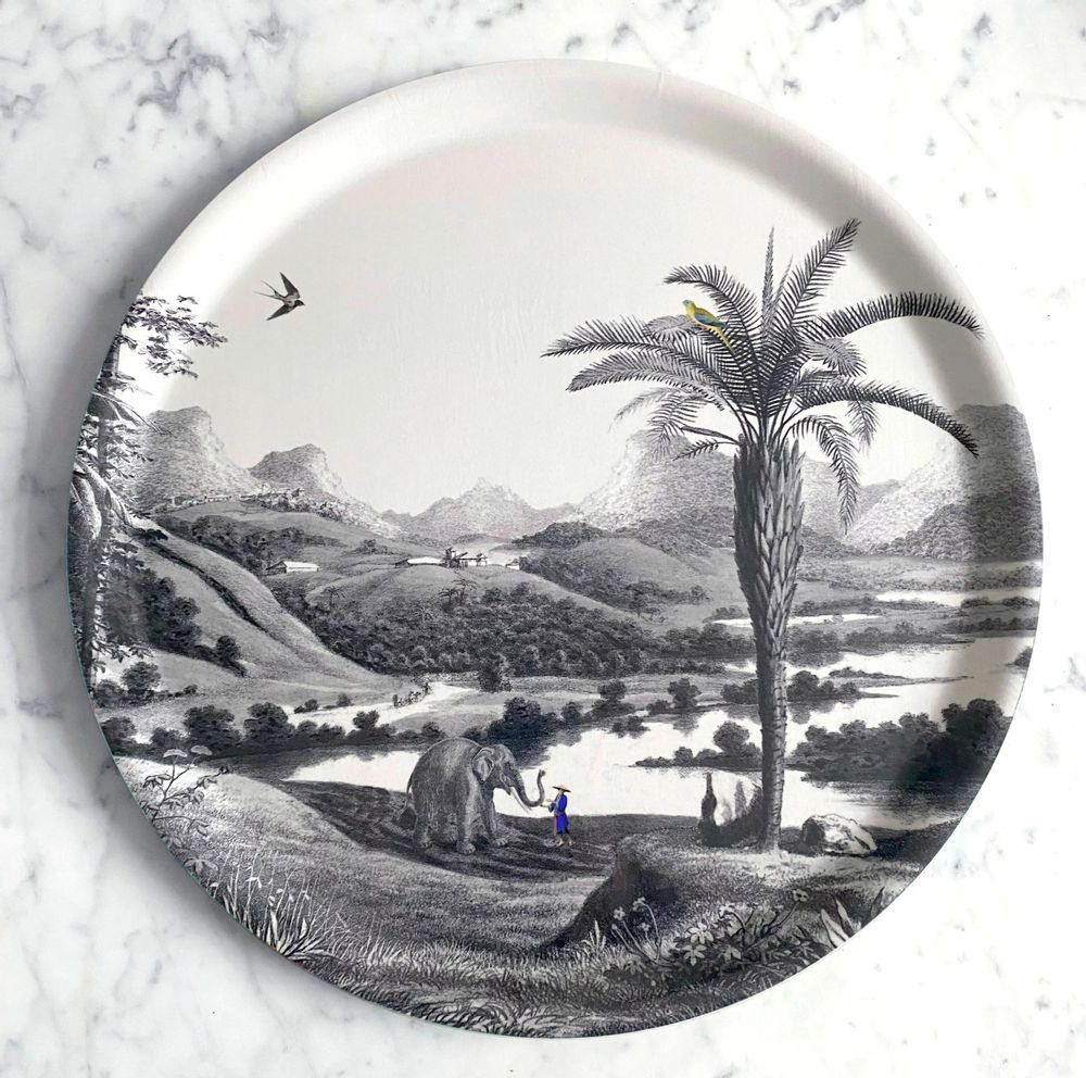 Trays - Mekong round plateau - PARADISIO IMAGINARIUM