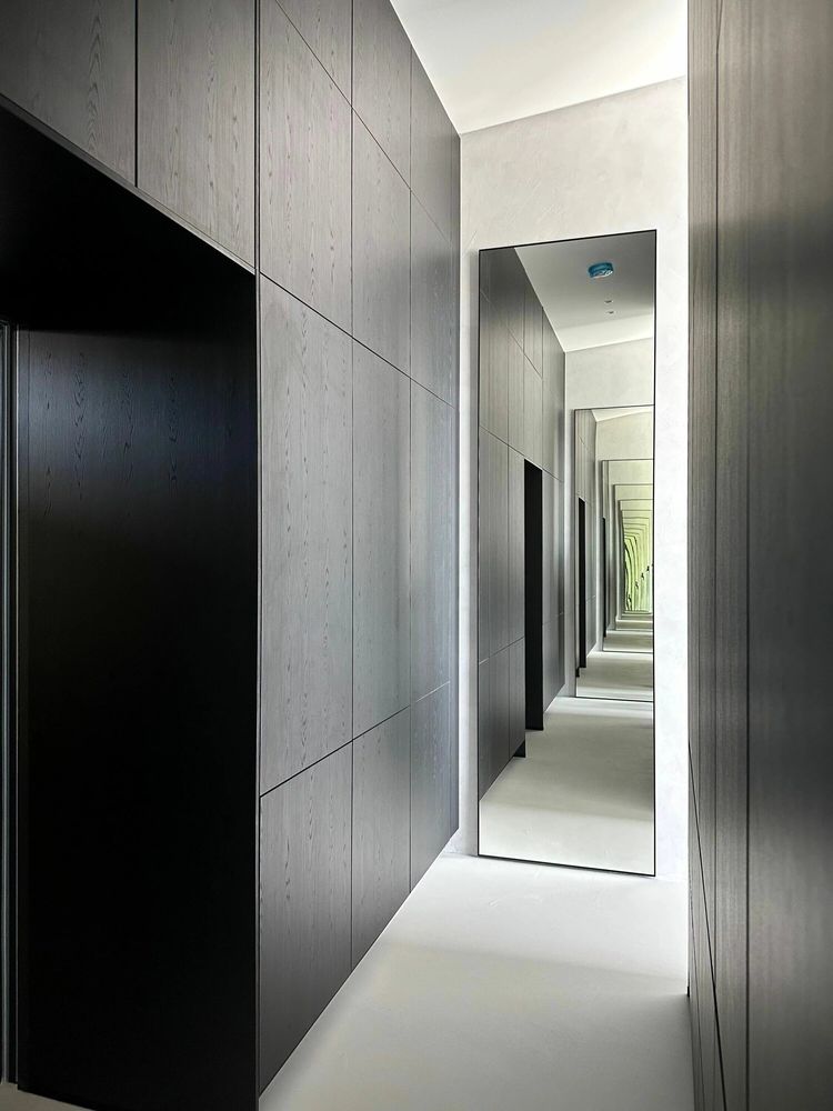 Mirrors - Full Length Mirror With Black Frame (50x200cm) - SCANDINAVIAN GLASSFACTORY