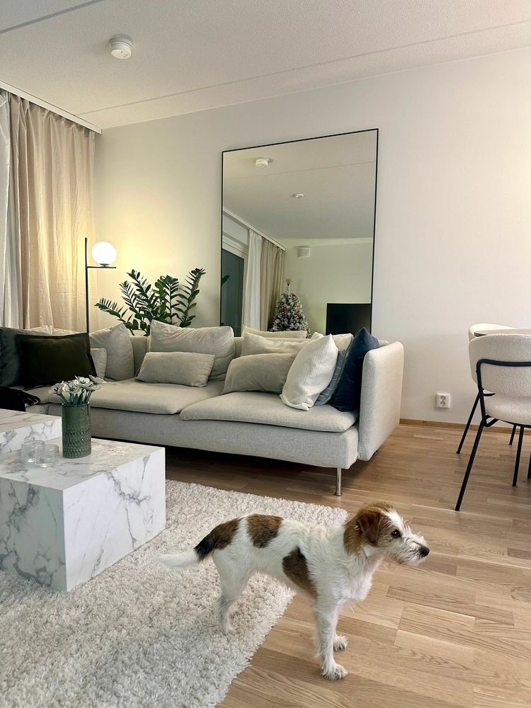 Mirrors - Extra Large Full Length Mirror With Black Frame (130x220cm) - SCANDINAVIAN GLASSFACTORY