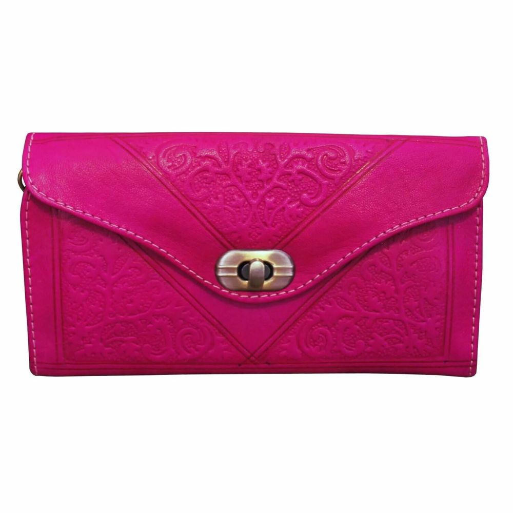 Petite maroquinerie - Grand porte-monnaie en cuir à trois volets - BERBER LEATHER