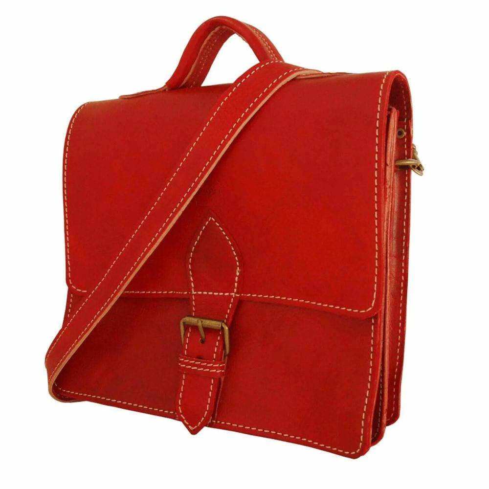 Leather goods - Leather Mini Satchel Casablanca - BERBER LEATHER