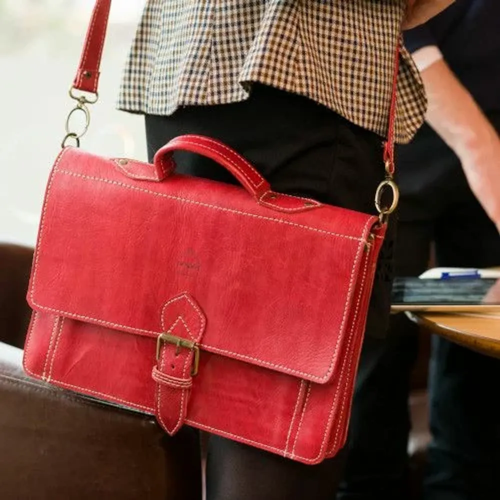 Sacs et cabas - Grande sacoche en cuir Casablanca - BERBER LEATHER