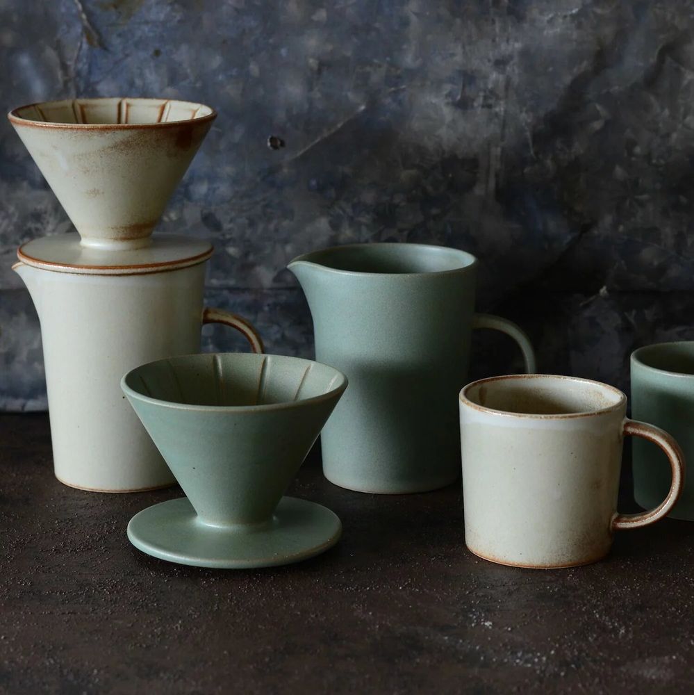 Tasses et mugs - Goutteuse à café/pichet/tasse - Buna - MARUMITSU POTERIE