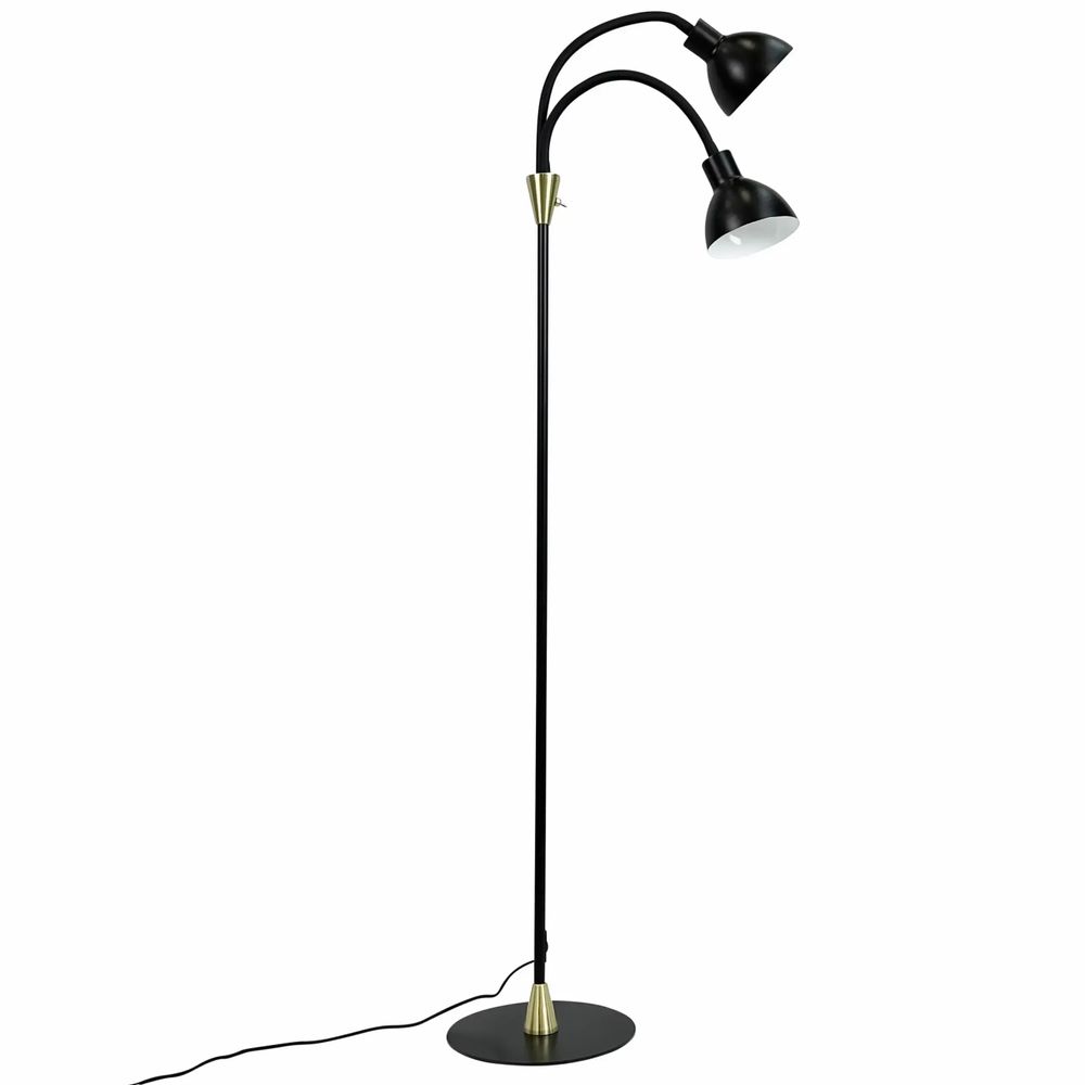 Floor lamps - Lilje Black/ brass Floor lamp - DYBERG LARSEN