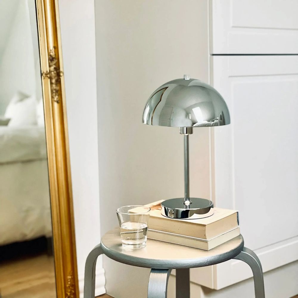 Table lamps - Stockholm LED Chrome Table Lamp v. 2.0 - DYBERG LARSEN