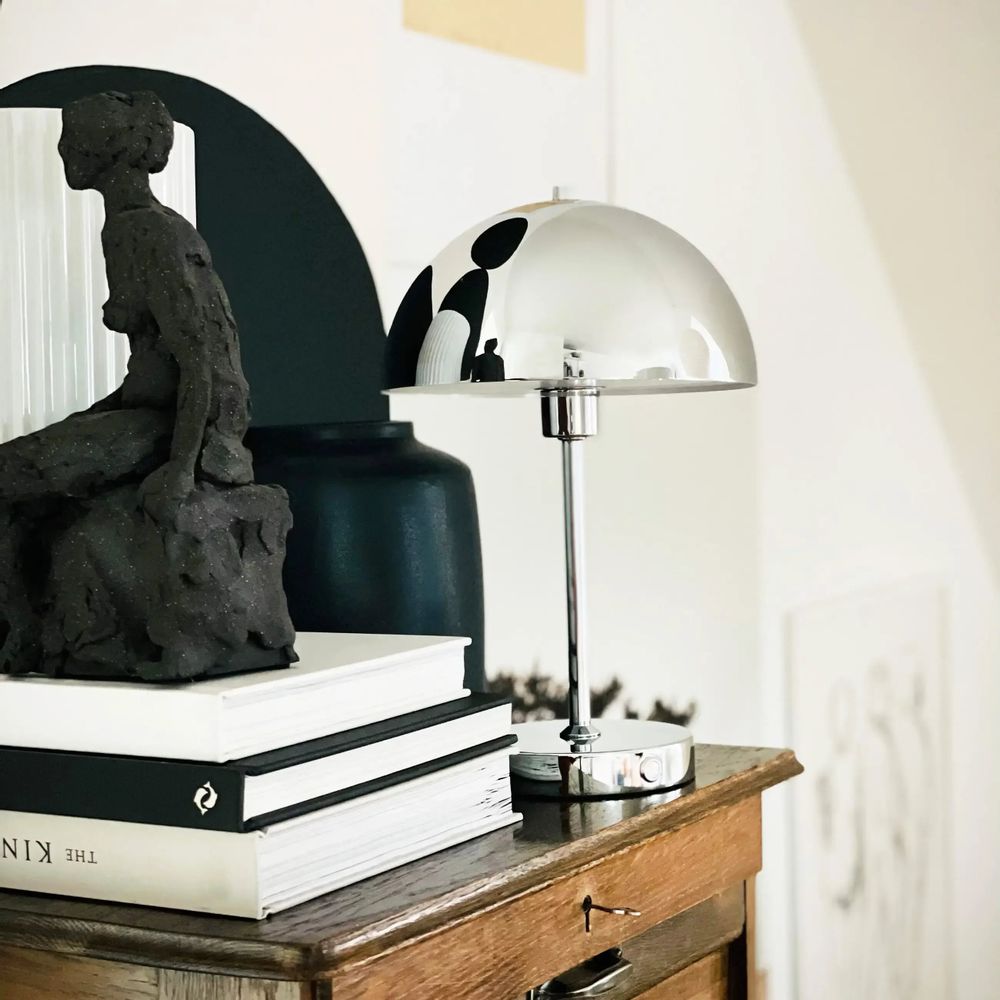 Table lamps - Stockholm LED Chrome Table Lamp v. 2.0 - DYBERG LARSEN