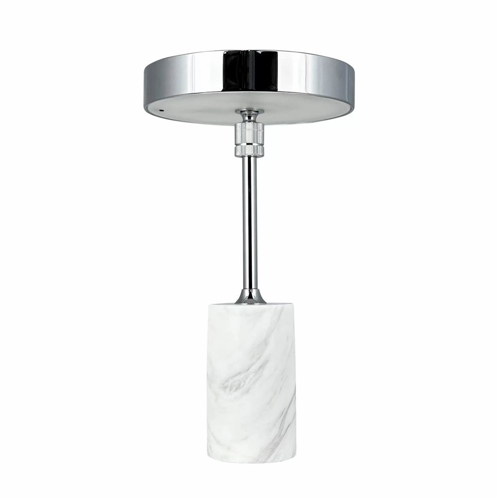 Lampes de table - Lampe de table LED rechargeable Starlight chrome/marbre blanc - DYBERG LARSEN