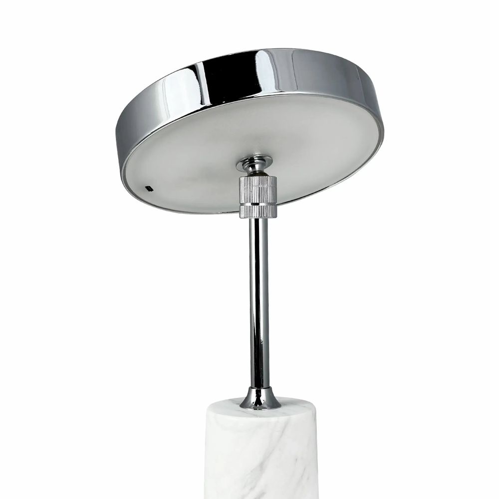 Lampes de table - Lampe de table LED rechargeable Starlight chrome/marbre blanc - DYBERG LARSEN