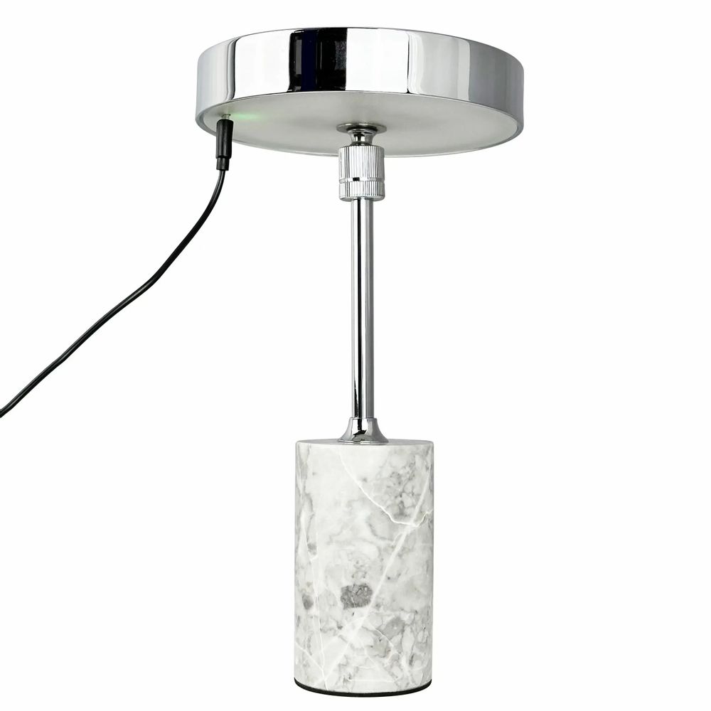 Lampes à poser - Lampe de table LED rechargeable Starlight chrome/marbre gris - DYBERG LARSEN