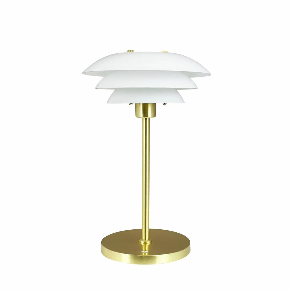 Lampes à poser - Lampe de table DL20 LED Opale/Laiton rechargeable - DYBERG LARSEN