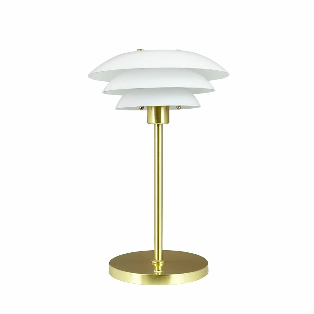 Lampes à poser - Lampe de table DL20 LED Opale/Laiton rechargeable - DYBERG LARSEN