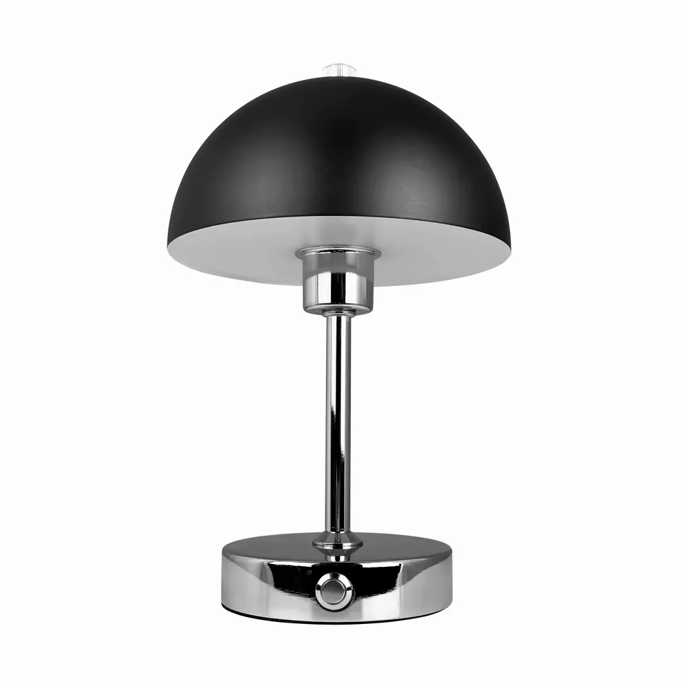 Lampes à poser - Lampe de table LED Malmø noir/chrome rechargeable - DYBERG LARSEN