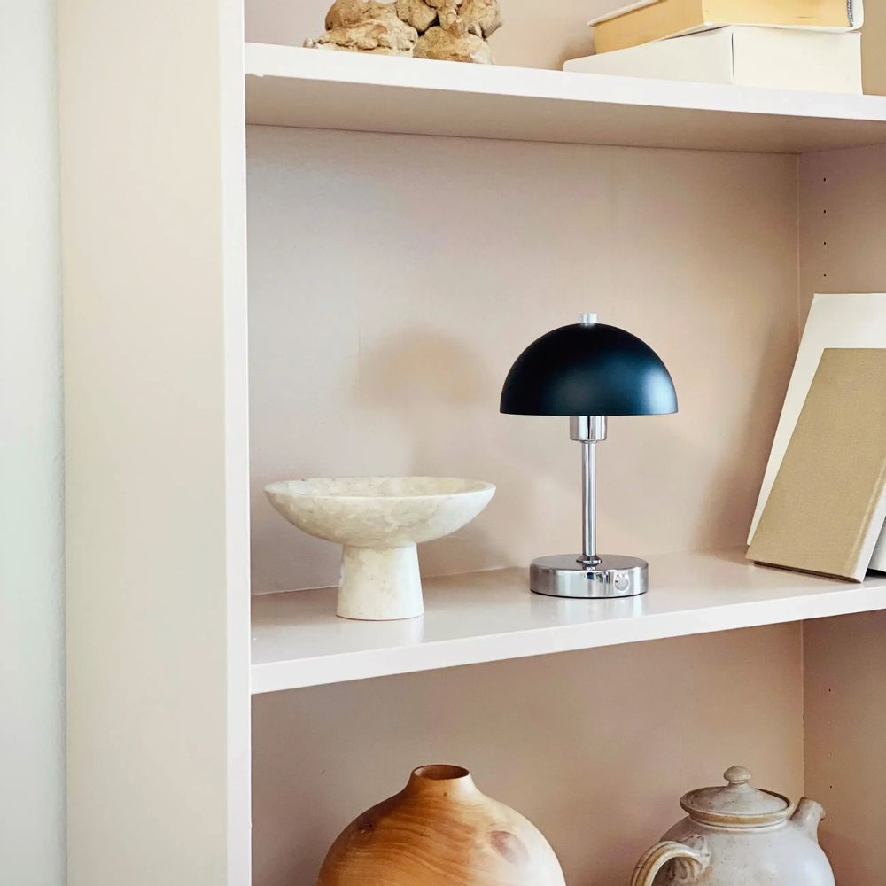 Lampes à poser - Lampe de table LED Malmø noir/chrome rechargeable - DYBERG LARSEN