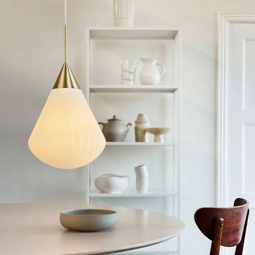 Suspensions - Ballon Opale/laiton Pendentif Grand - DYBERG LARSEN