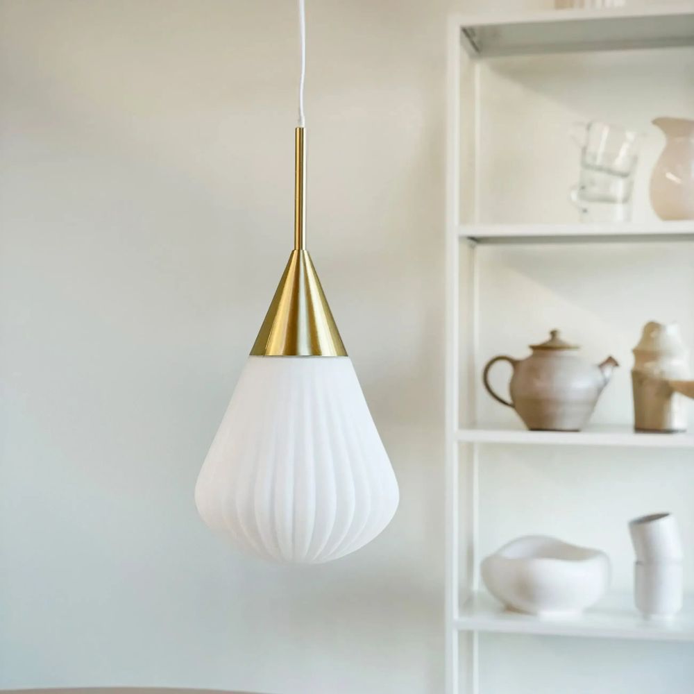 Suspensions - Ballon Opale/laiton Pendentif Petit - DYBERG LARSEN