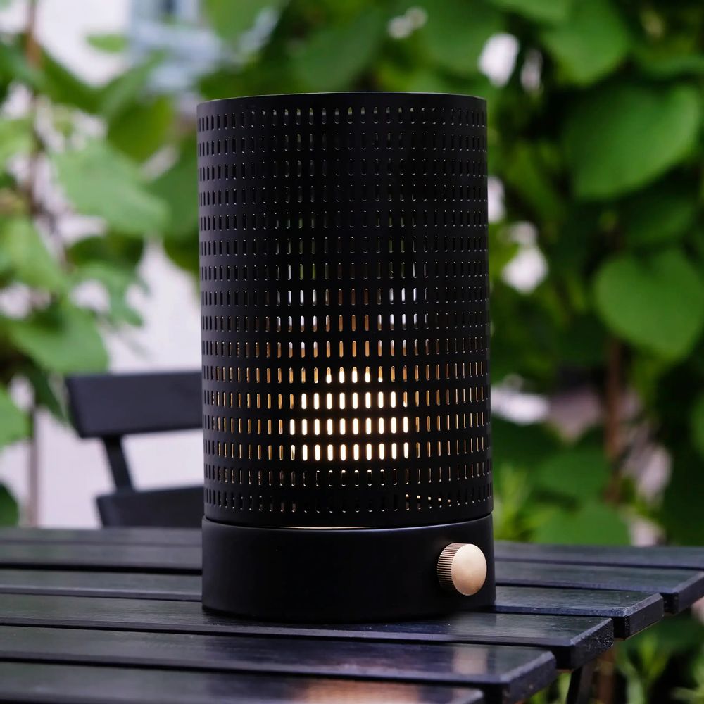 Lampes à poser - Lanterne grillagée noir/laiton - DYBERG LARSEN
