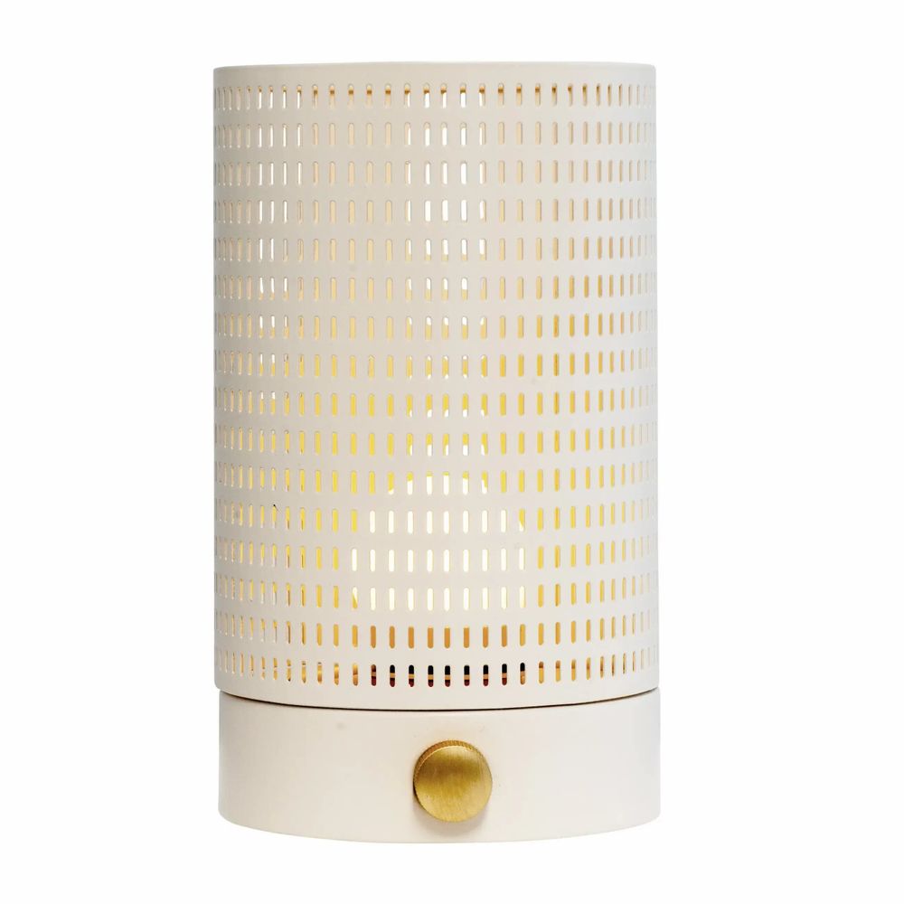 Lampes à poser - Lanterne grillagée blanc/laiton - DYBERG LARSEN