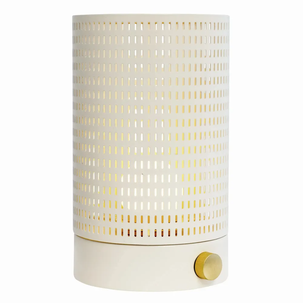 Table lamps - Mesh white/ brass lantern - DYBERG LARSEN