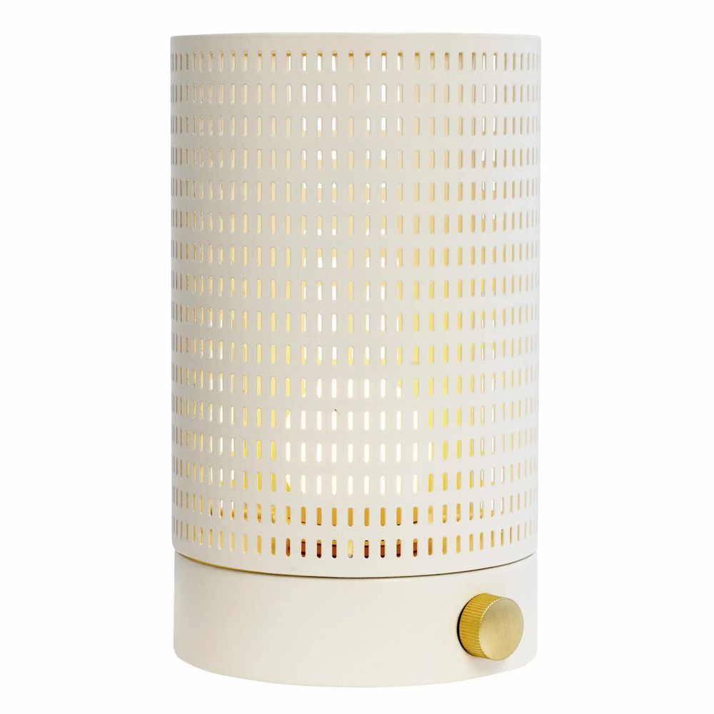 Lampes à poser - Lanterne grillagée blanc/laiton - DYBERG LARSEN
