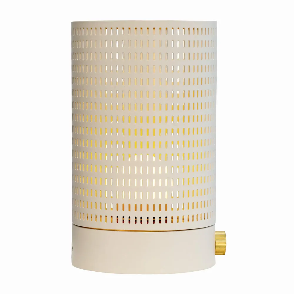 Table lamps - Mesh white/ brass lantern - DYBERG LARSEN