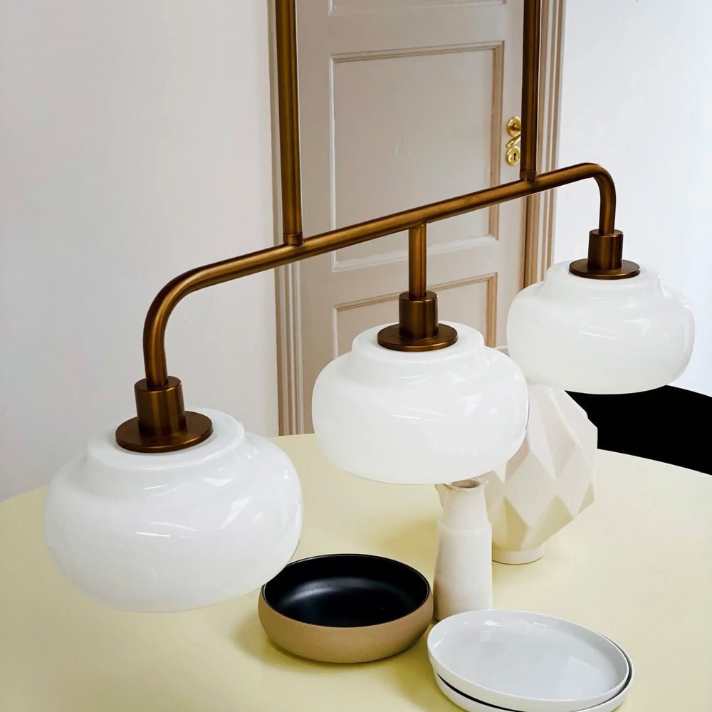 Suspensions - Suspension de table longue Ossett Opale/bronze - DYBERG LARSEN