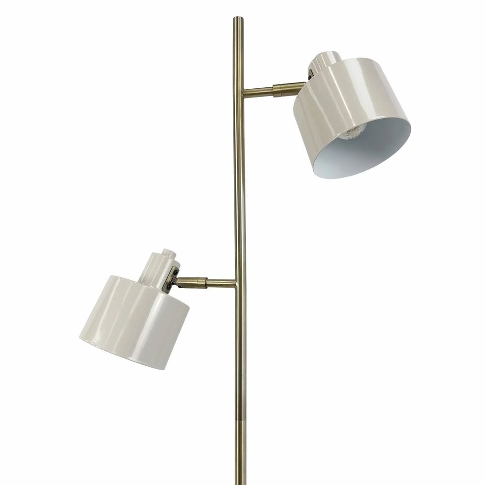 Floor lamps - Ocean beige/ Brass Floor lamp - DYBERG LARSEN