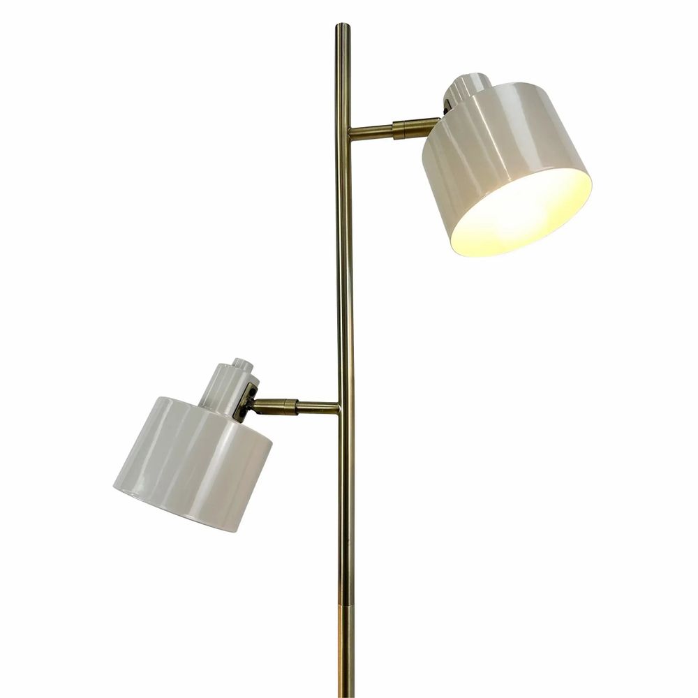 Floor lamps - Ocean beige/ Brass Floor lamp - DYBERG LARSEN