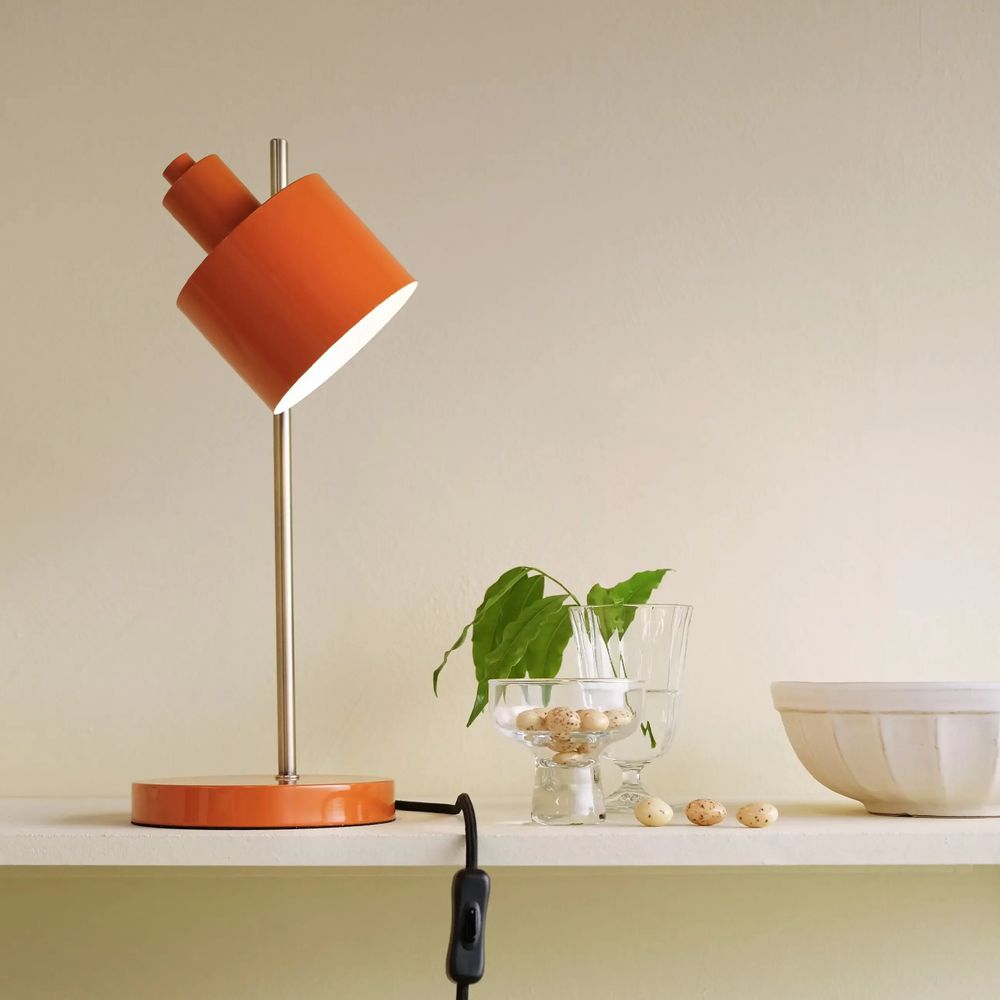 Lampes à poser - Lampe de table orange océan/laiton - DYBERG LARSEN