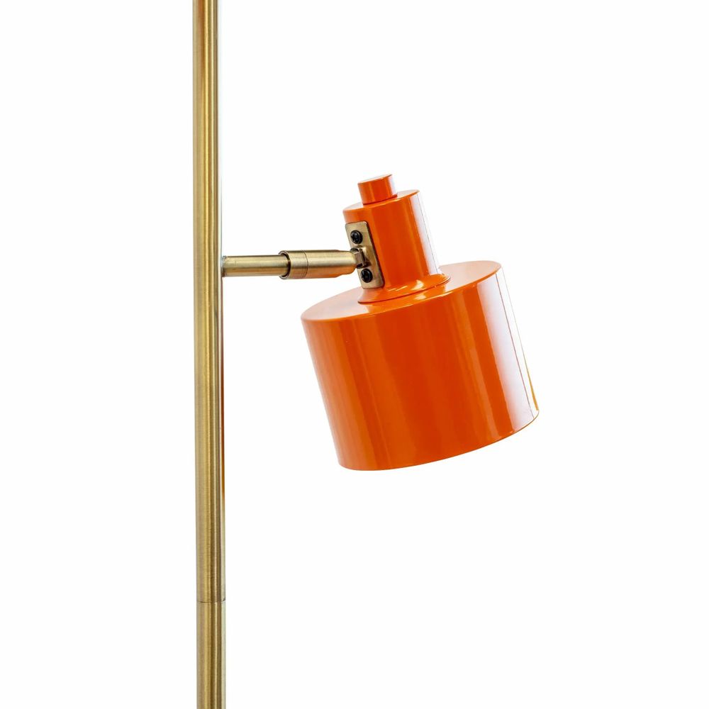 Floor lamps - Ocean orange/ brass floor lamp - DYBERG LARSEN