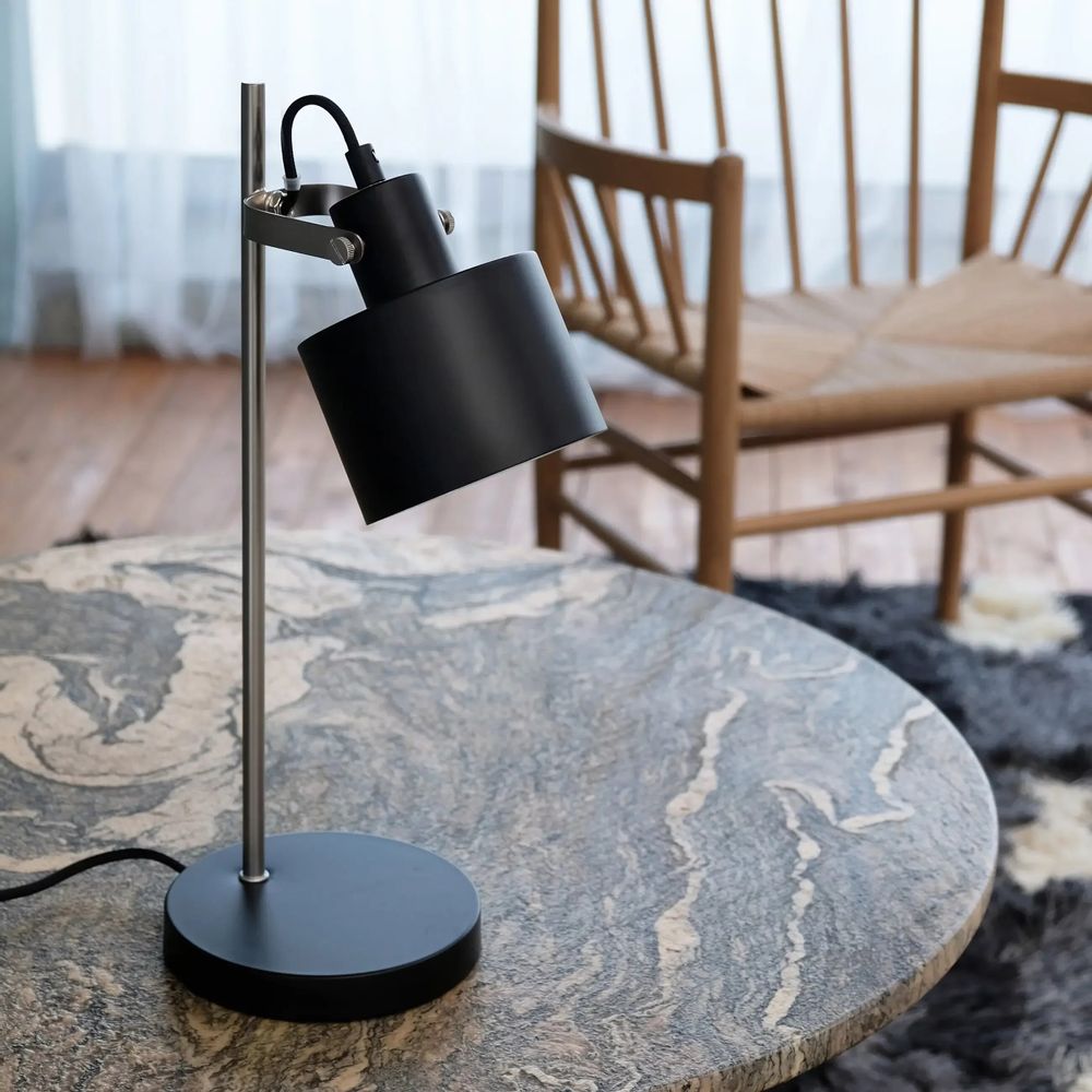 Table lamps - Ocean black/ steel table lamp - DYBERG LARSEN