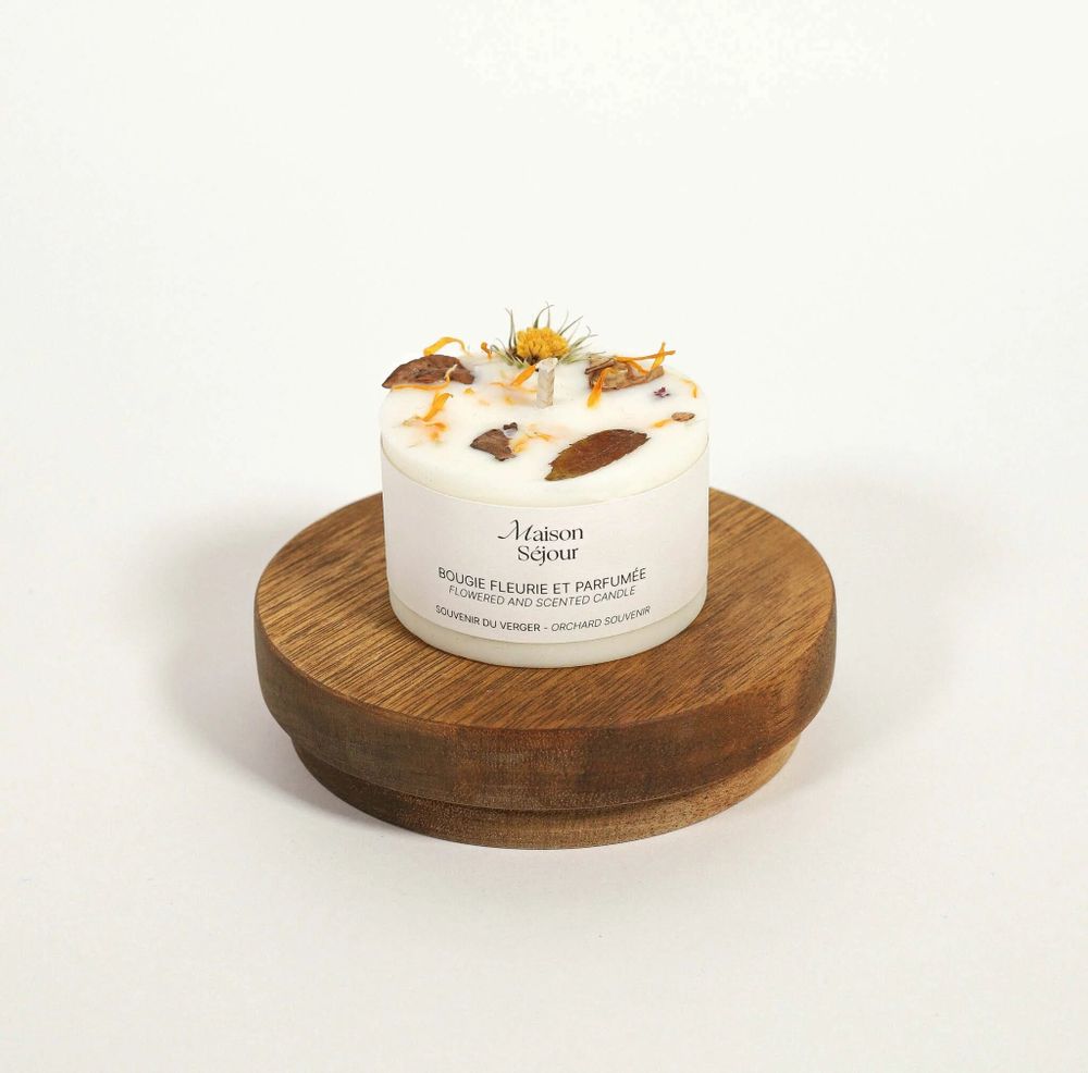 Décorations florales - Bougie votive - Souvenir du verger (80G) - MAISON SÉJOUR