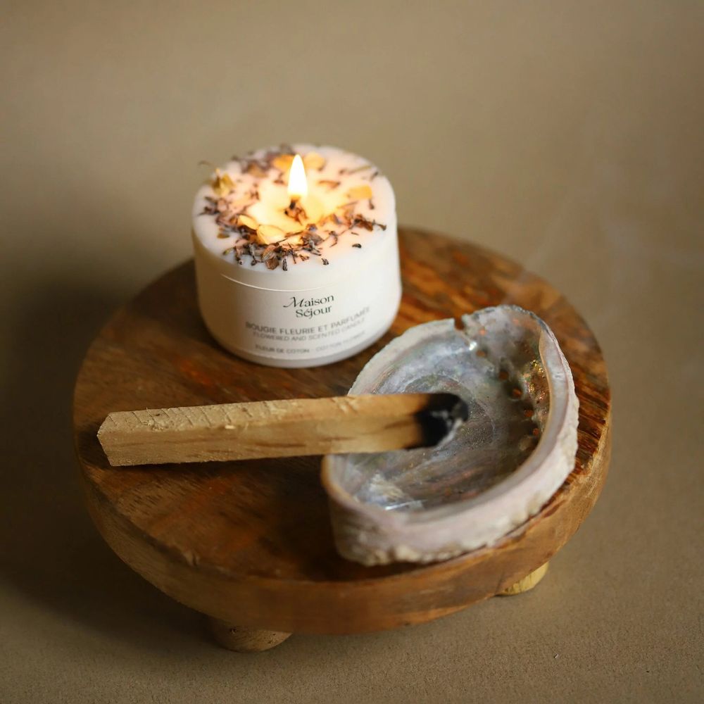 Objets de décoration - Bougie votive - Fleur de coton (80G) - MAISON SÉJOUR