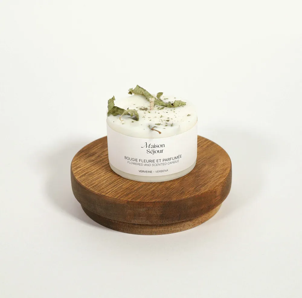 Floral decoration - Votive candle - Verbena (80G) - MAISON SÉJOUR