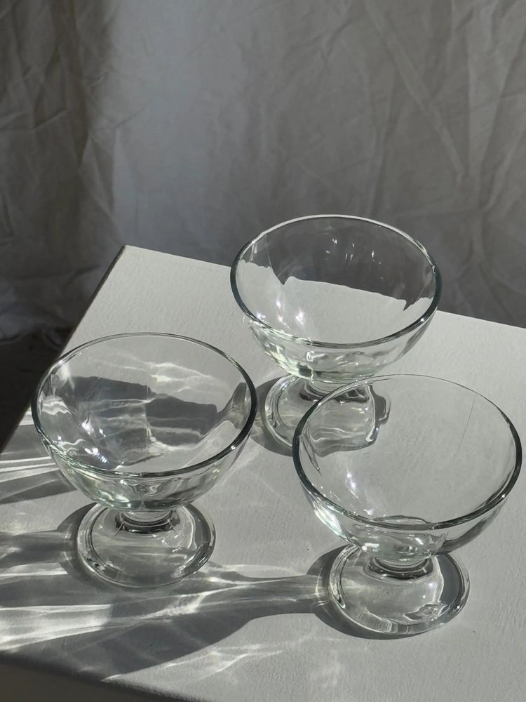 Accessoires à poser - 3 coupes vintage en verre italien - OFFICE OBJETS