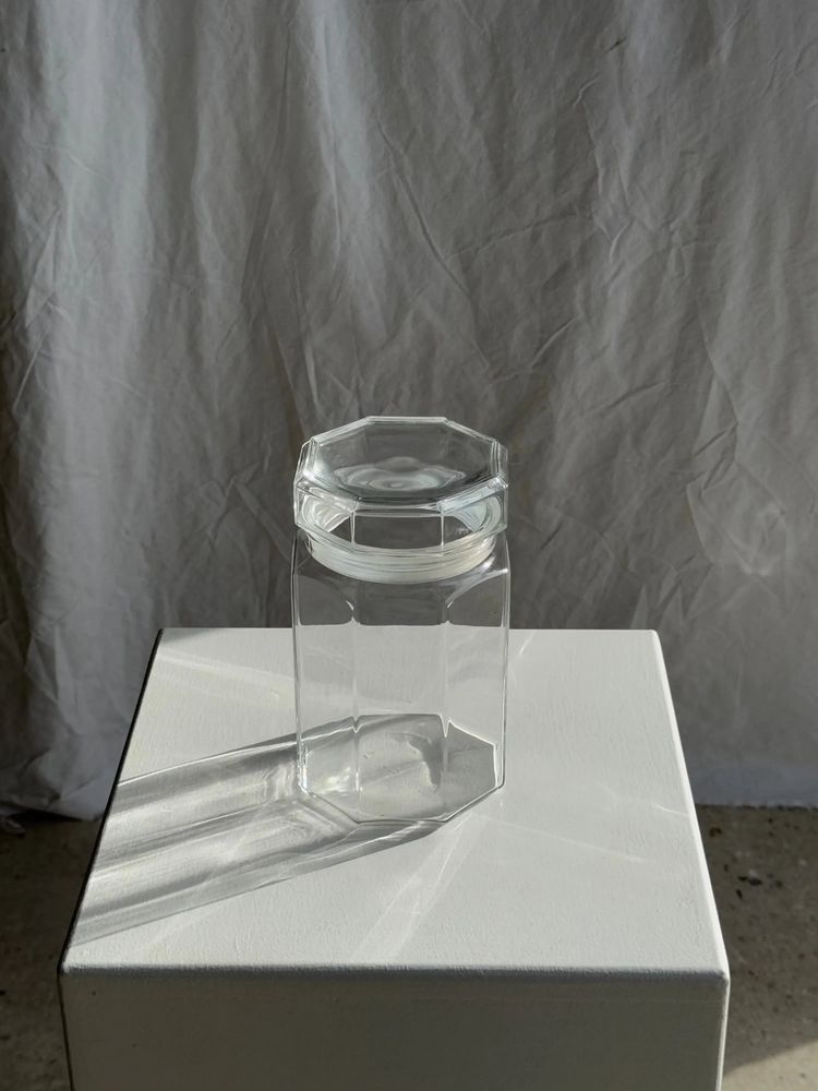 Installation accessories - Vintage jar with octagonal cap in Octime Luminarc glass - OFFICE OBJETS