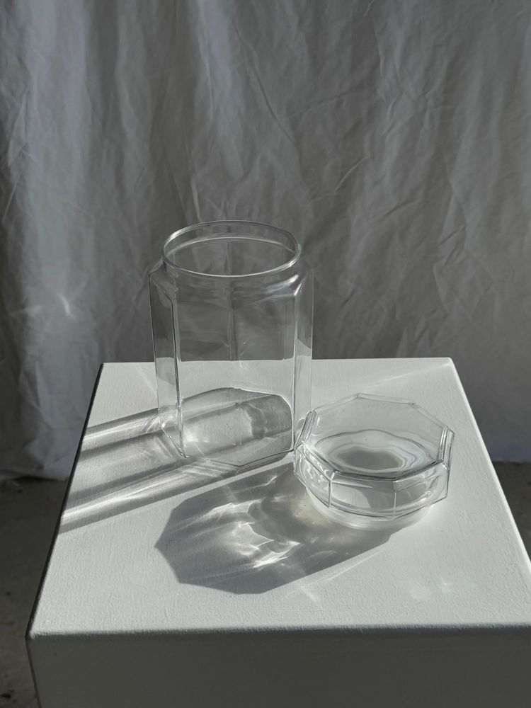 Installation accessories - Vintage jar with octagonal cap in Octime Luminarc glass - OFFICE OBJETS