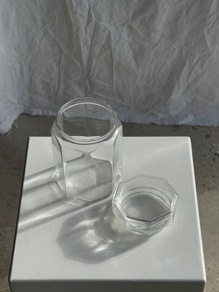 Installation accessories - Vintage jar with octagonal cap in Octime Luminarc glass - OFFICE OBJETS