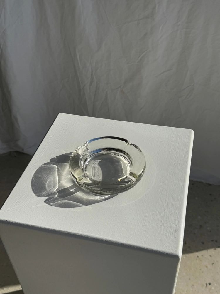 Installation accessories - Vintage glass ashtray Mexico D:11.5 - OFFICE OBJETS