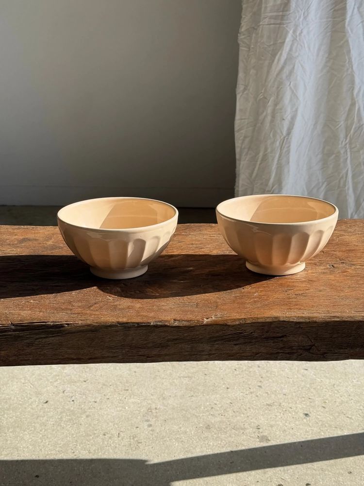 Bols - 2 grands bols rose clair vintage D18 - OFFICE OBJETS