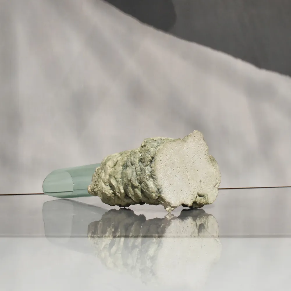 Vases - CATHARSIS, Sculptural Statement Small Vase for flowers, Soft Sage - COKI