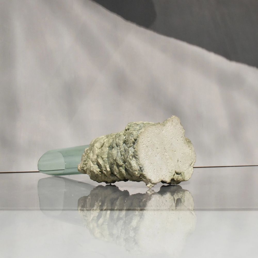 Vases - CATHARSIS, Sculptural Statement Small Vase for flowers, Soft Sage - COKI