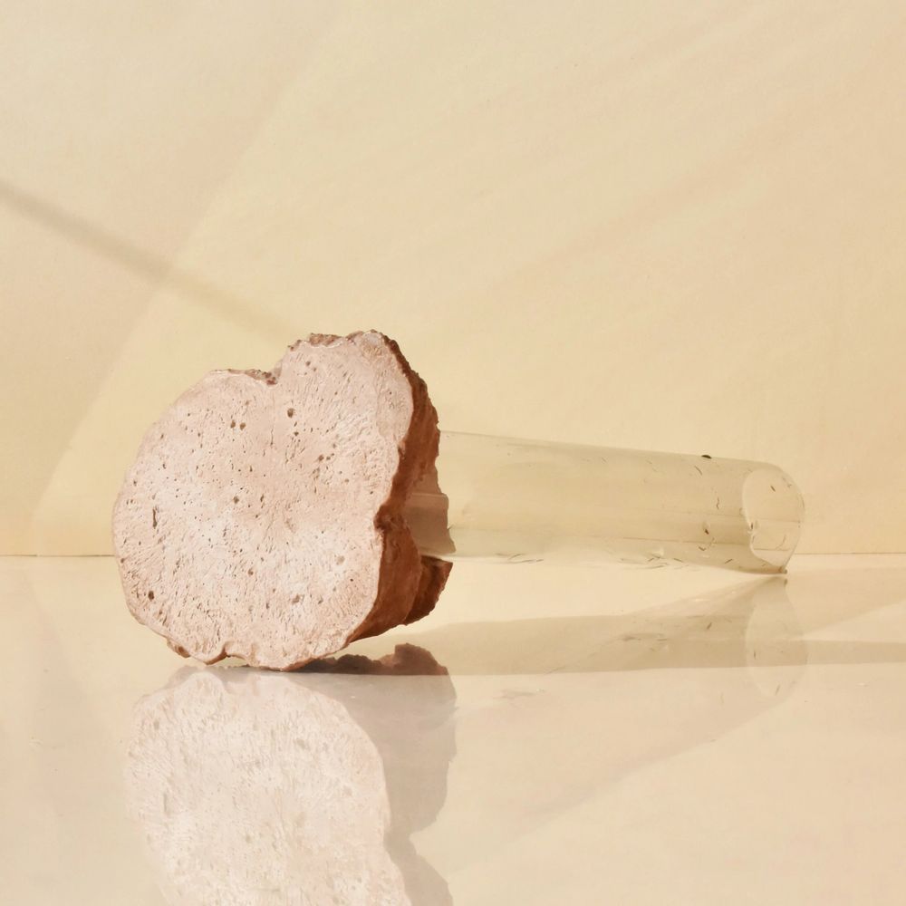 Vases - CATHARSIS, Sculptural Statement Small Vase, Dusty Coral - COKI
