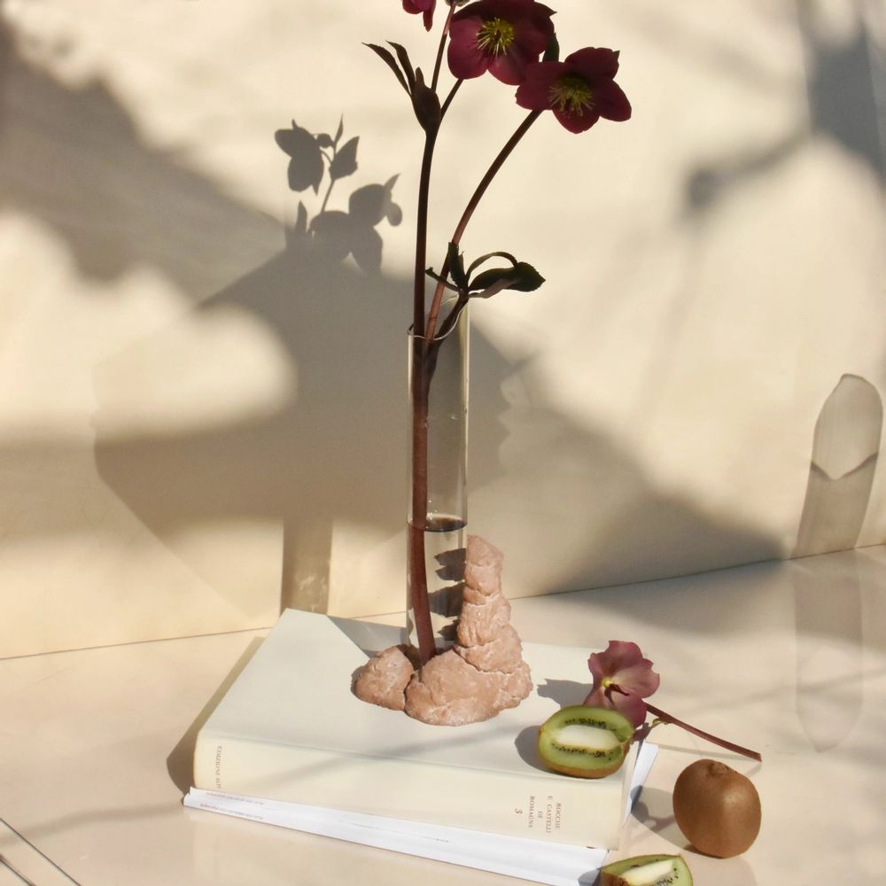 Vases - CATHARSIS, Sculptural Statement Small Vase, Dusty Coral - COKI