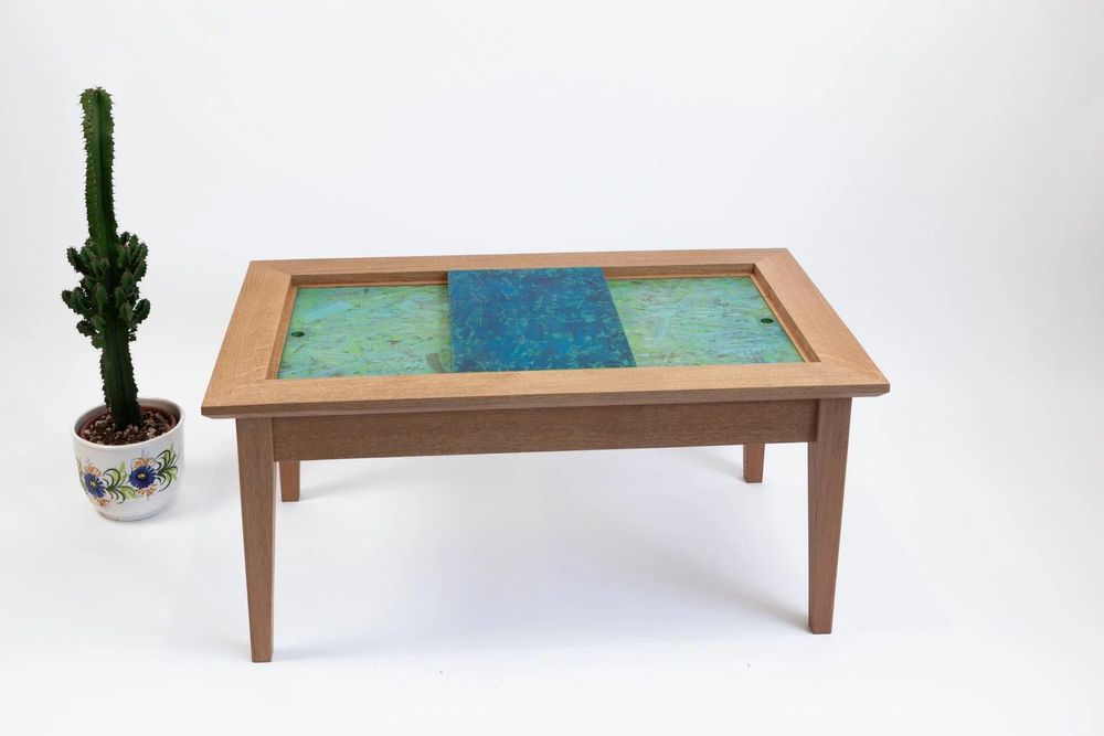 Tables basses - Table basse "coffre" ouvrants hotizontaux - VITRAIL