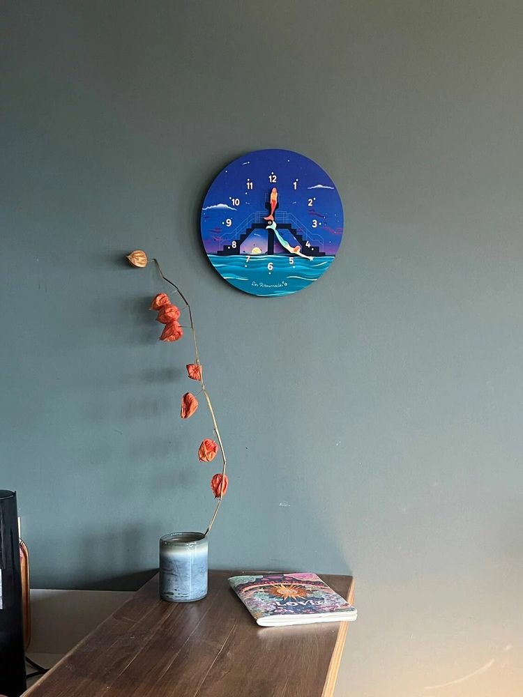 Objets de décoration - horloge temps les irènes - LES RITOURNAILES