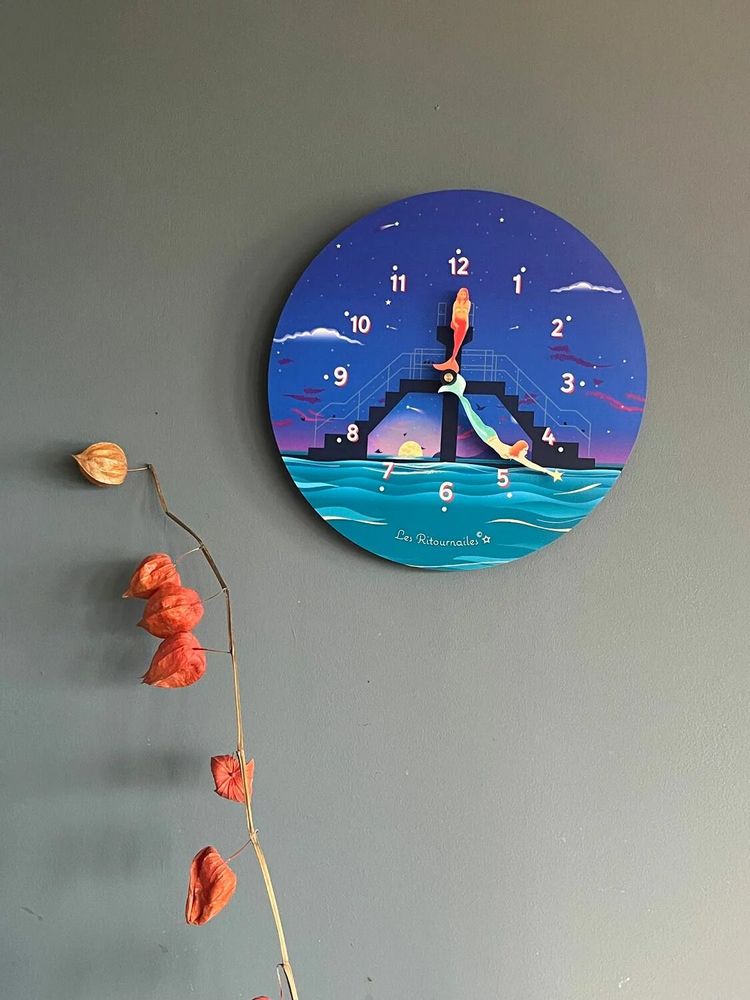 Objets de décoration - horloge temps les irènes - LES RITOURNAILES