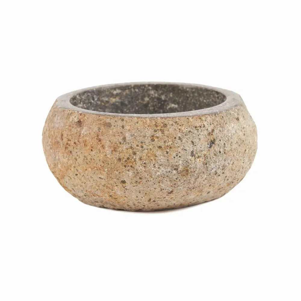 Bols - The River Stone Bowl - Noir - M - BAZAR BIZAR LIVING