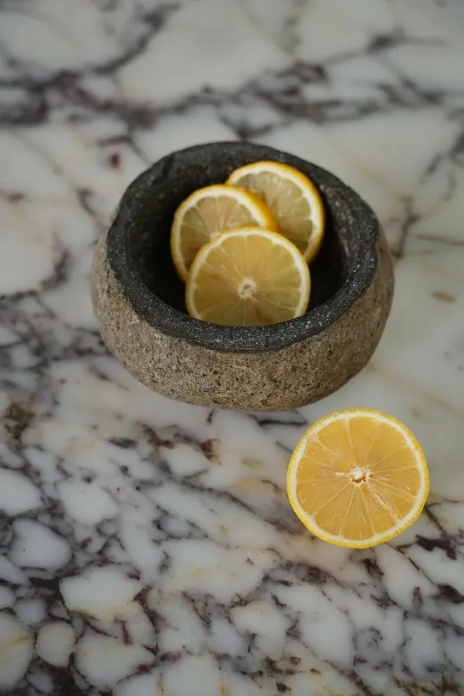 Bols - The River Stone Bowl - Noir - M - BAZAR BIZAR LIVING