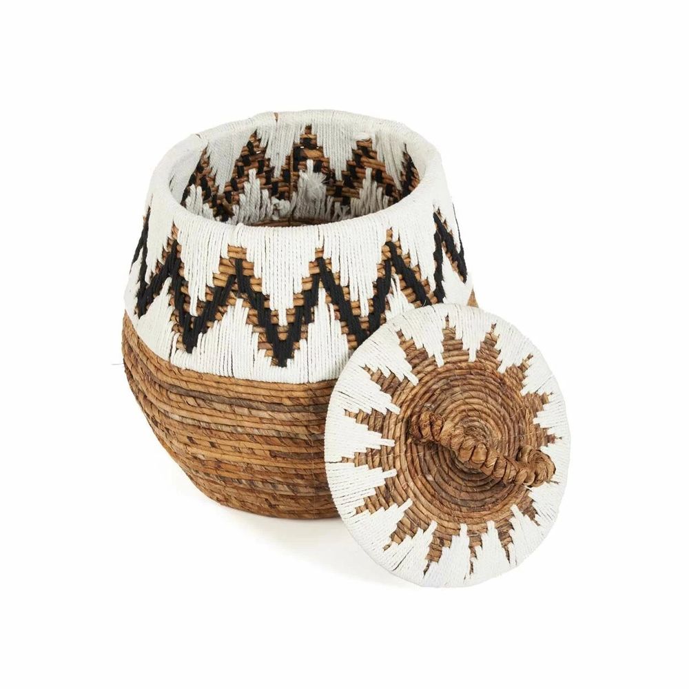 Laundry baskets - The Little Bay Beach Basket - Natural White - M - BAZAR BIZAR LIVING