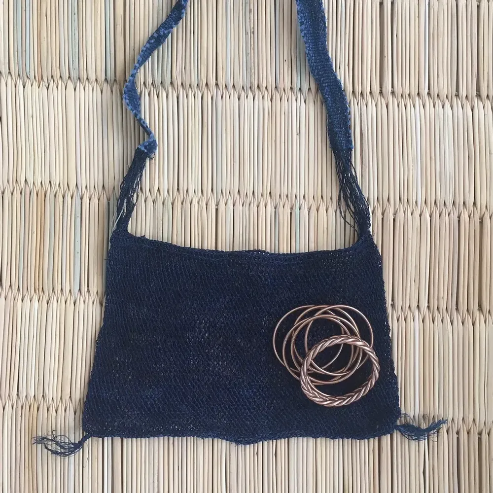 Bags and totes - Cabas Chanvre Indigo - Mfren - BAAN